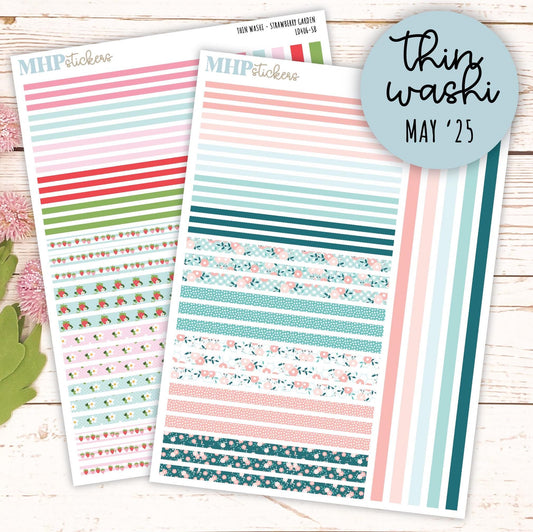 Thin Washi for Laurel Denise Planners. Planner Stickers MAY '25 || LD406
