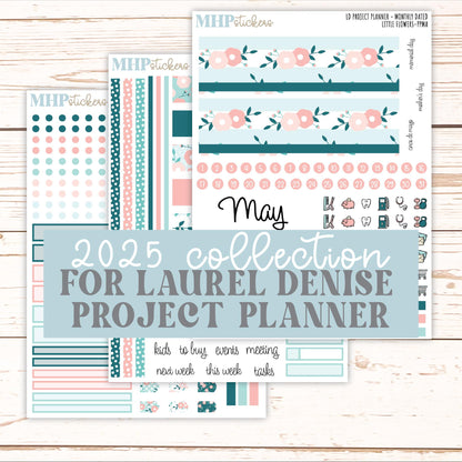 MAY Stickers for LD Project Planner "Little Flowers" || PPLF
