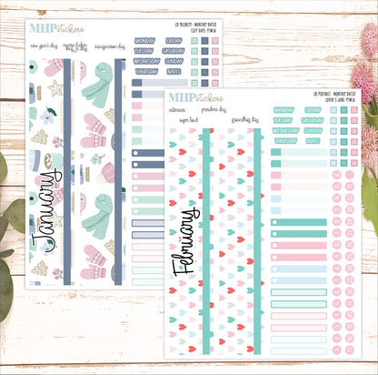 12 Monthly Sheet Set for Laurel Denise PORTRAIT Planner. 2025 Designs || LD417