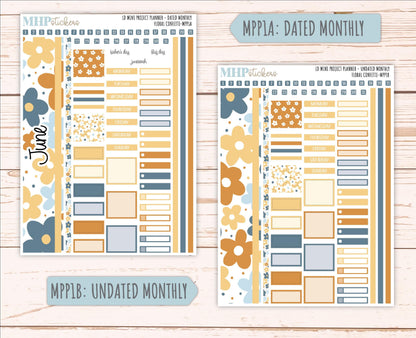 JUNE 2025 Stickers for LD Mini Project Planner "Floral Confetti" || MPPFC