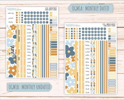 JUNE 2025 Stickers for OG Laurel Denise Planners. "Floral Confetti" || OGFC