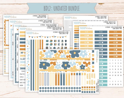 JUNE 2025 Stickers for Laurel Denise Portrait Planners. "Floral Confetti" || PTFC