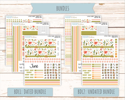 JUNE Stickers for LD Project Planner "Bloom Time" || PPBT