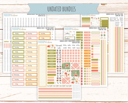JUNE 2025 Stickers for Hobonichi Tech Cousin. A5 Planners "Bloom Time" || HCBT