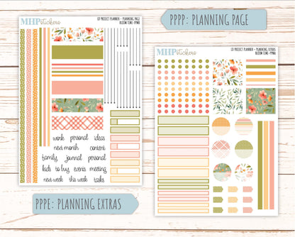 JUNE Stickers for LD Project Planner "Bloom Time" || PPBT
