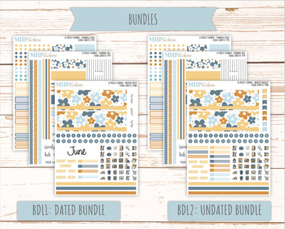 JUNE Stickers for LD Project Planner "Floral Confetti" || PPFC