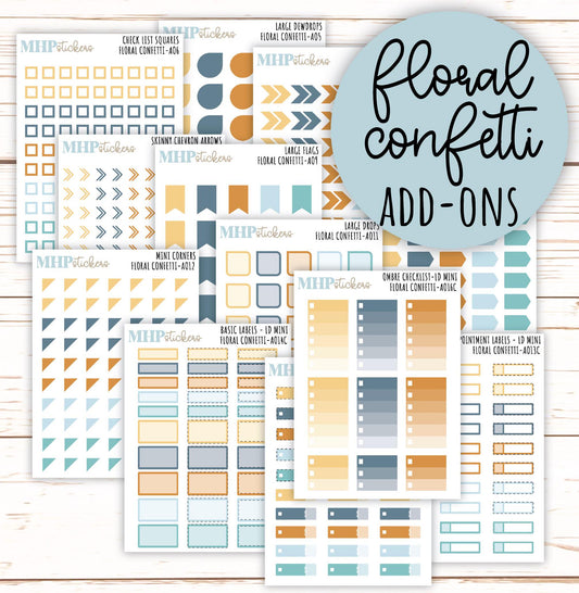 ADD-On's for Monthly Kits "Floral Confetti" || AO-FC