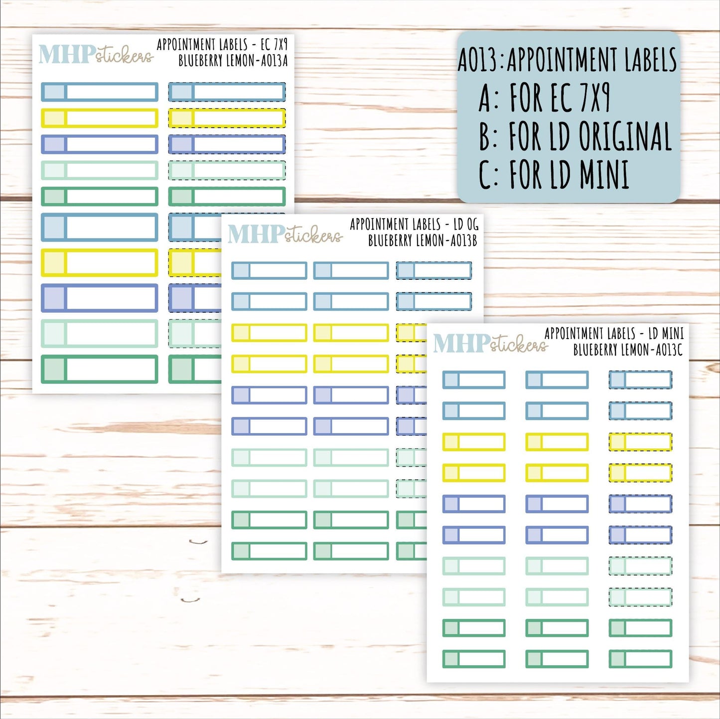 ADD-On's for Monthly Kits "Blueberry Lemon" || AO-BL