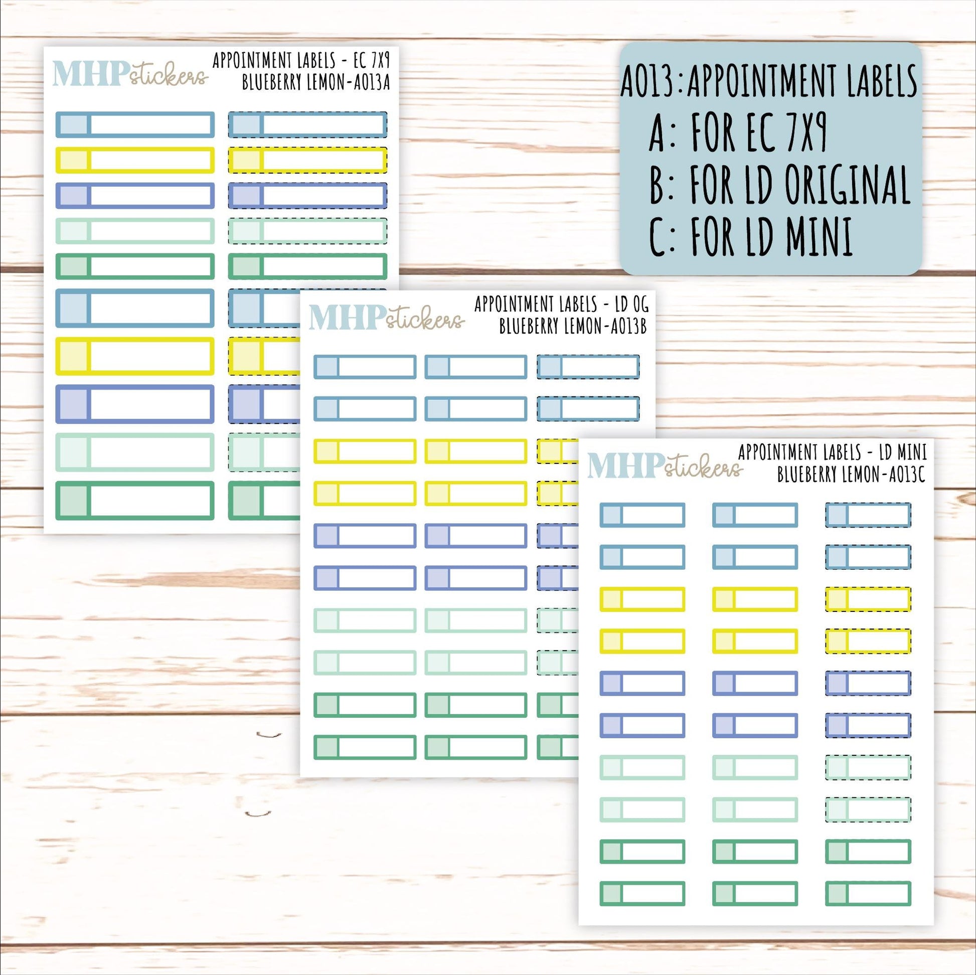 ADD-On's for Monthly Kits "Blueberry Lemon" || AO-BL