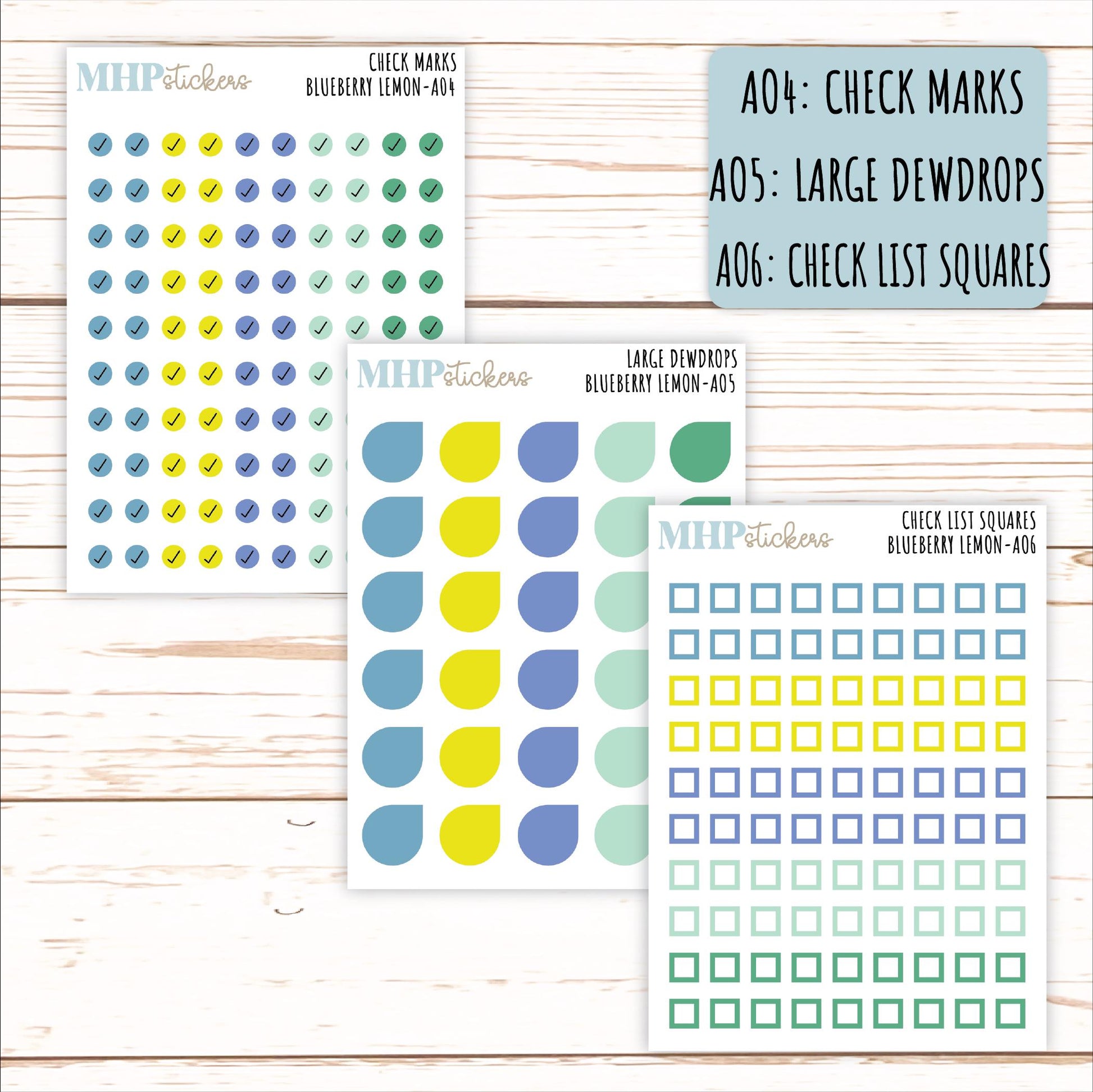 ADD-On's for Monthly Kits "Blueberry Lemon" || AO-BL