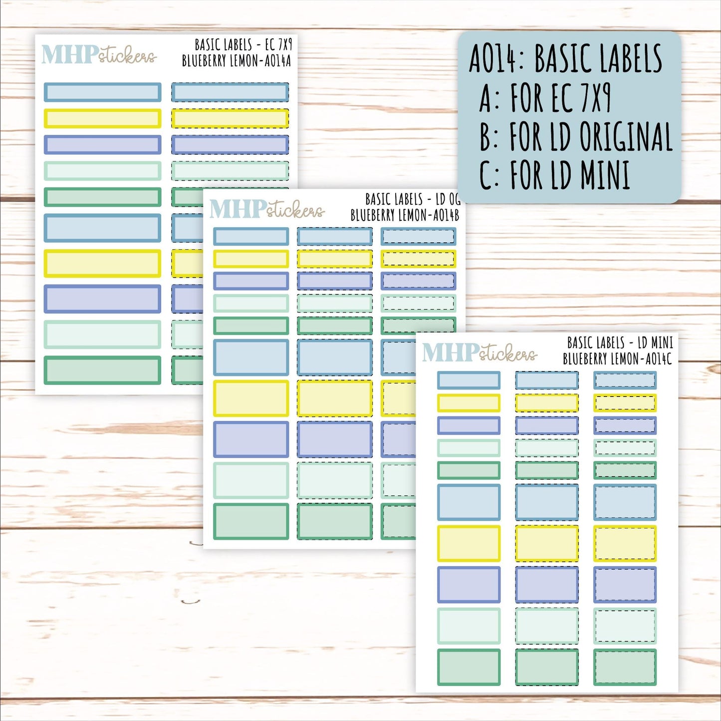 ADD-On's for Monthly Kits "Blueberry Lemon" || AO-BL