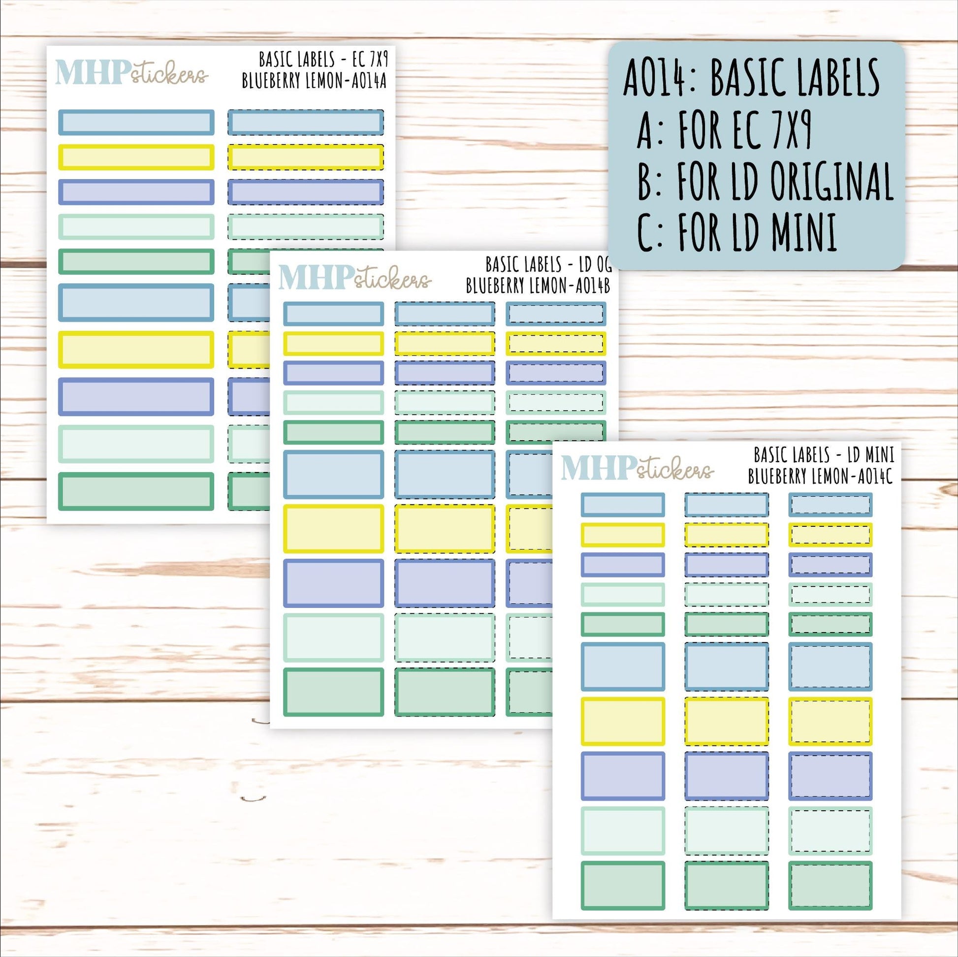 ADD-On's for Monthly Kits "Blueberry Lemon" || AO-BL