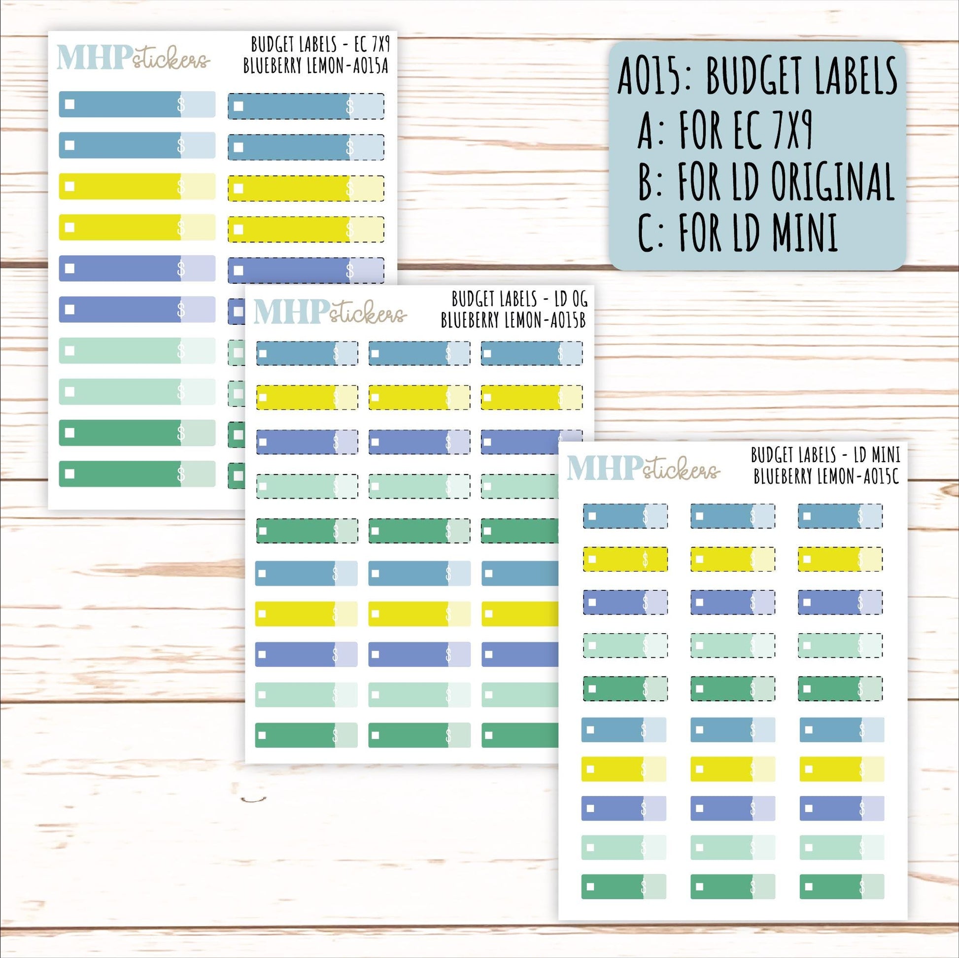 ADD-On's for Monthly Kits "Blueberry Lemon" || AO-BL