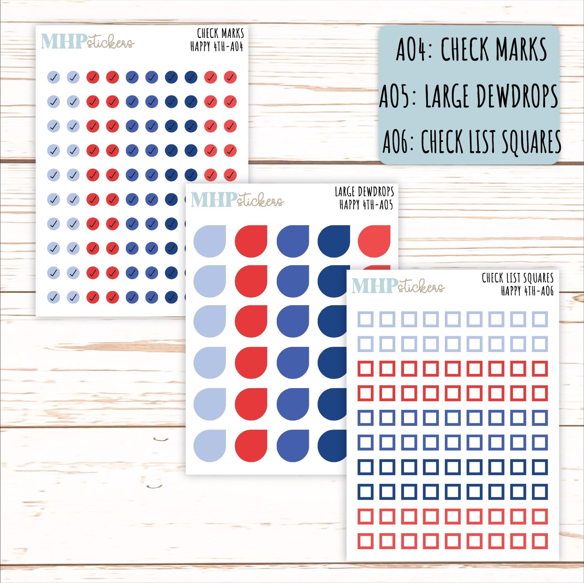 ADD-On's for Monthly Kits "Happy 4th" || AO-H4
