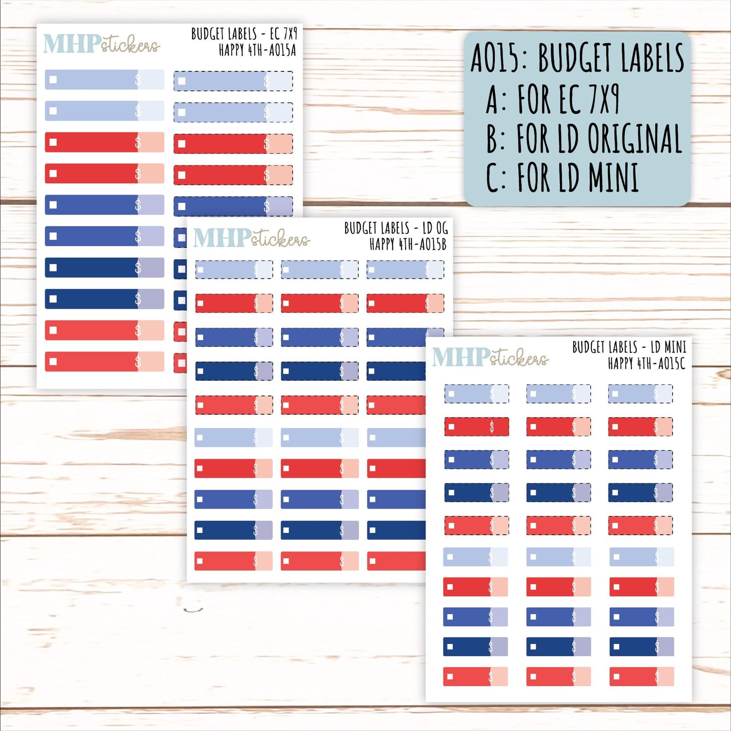 ADD-On's for Monthly Kits "Happy 4th" || AO-H4