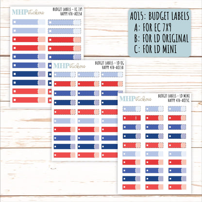 ADD-On's for Monthly Kits "Happy 4th" || AO-H4