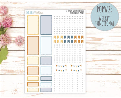 June 2025 Stickers for Laurel Denise POP-UP Planner. "Floral Confetti" || POPFC