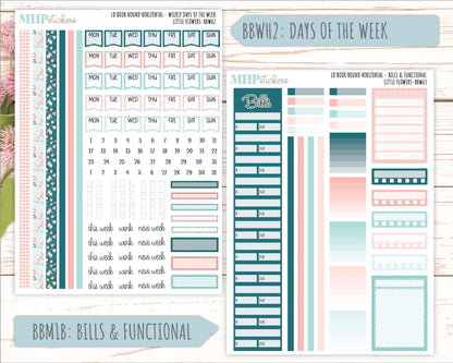 May 2025 Stickers for Laurel Denise BOOK BOUND Planner. "Little Flowers" || BB