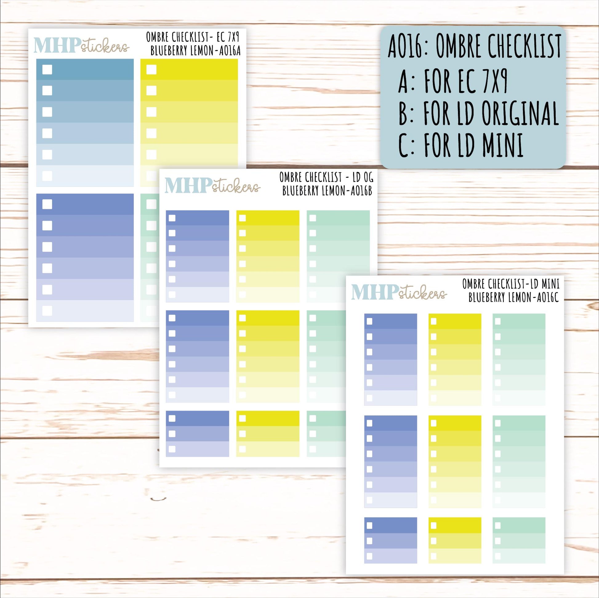 ADD-On's for Monthly Kits "Blueberry Lemon" || AO-BL