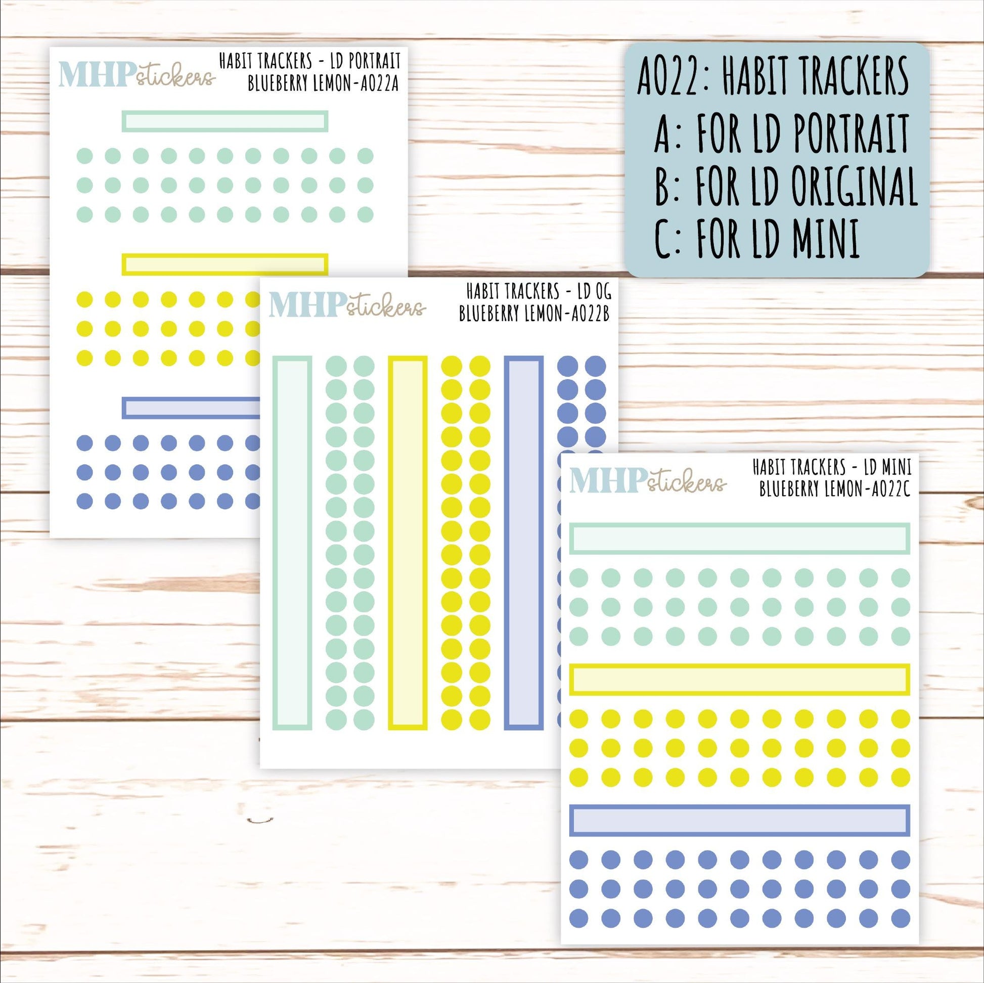 ADD-On's for Monthly Kits "Blueberry Lemon" || AO-BL