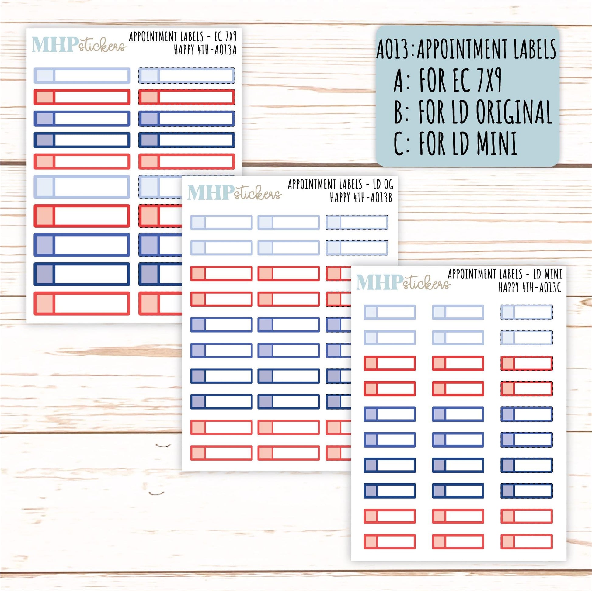 ADD-On's for Monthly Kits "Happy 4th" || AO-H4