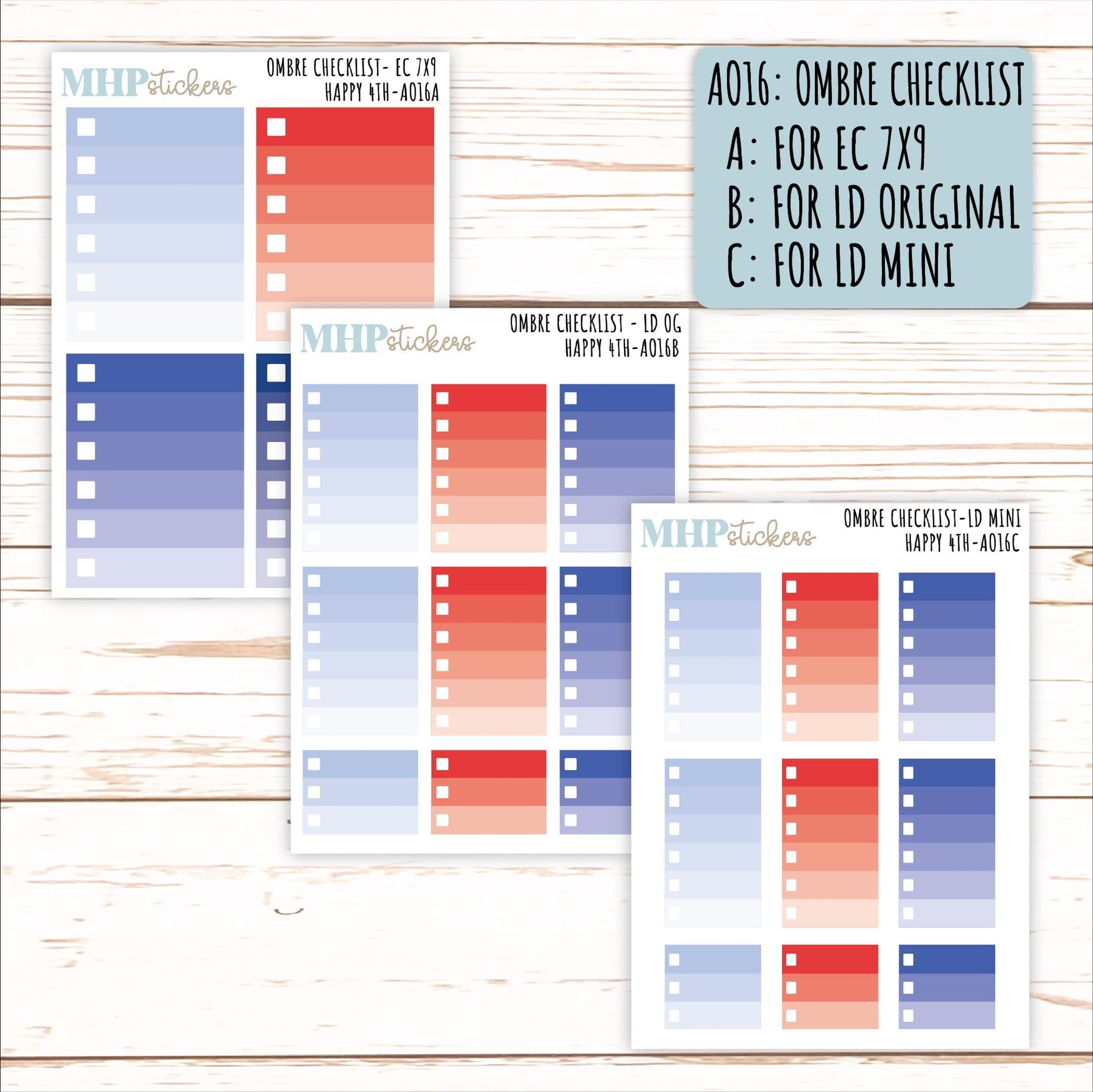 ADD-On's for Monthly Kits "Happy 4th" || AO-H4