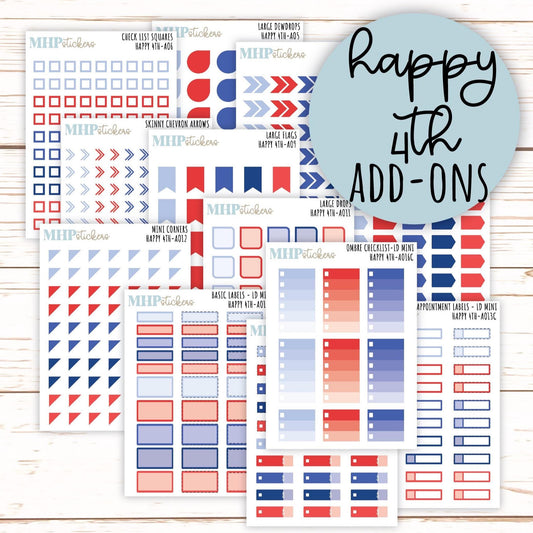 ADD-On's for Monthly Kits "Happy 4th" || AO-H4