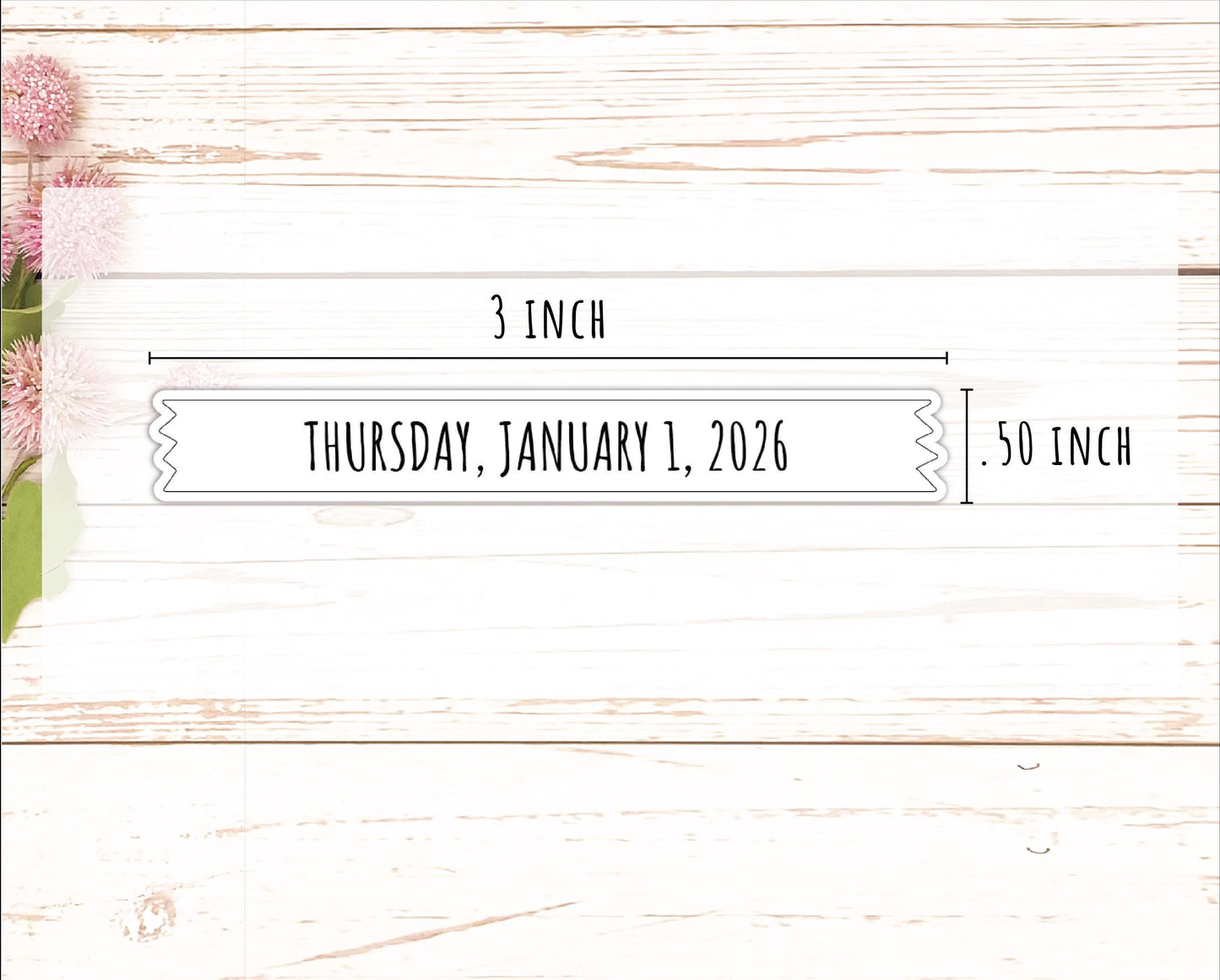 2026 Days of the Year Labels. Month & Number Day for Planners and Bullet Journals. || B301