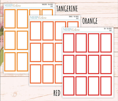 Full Box Stickers for 7x9 Planners. || B302