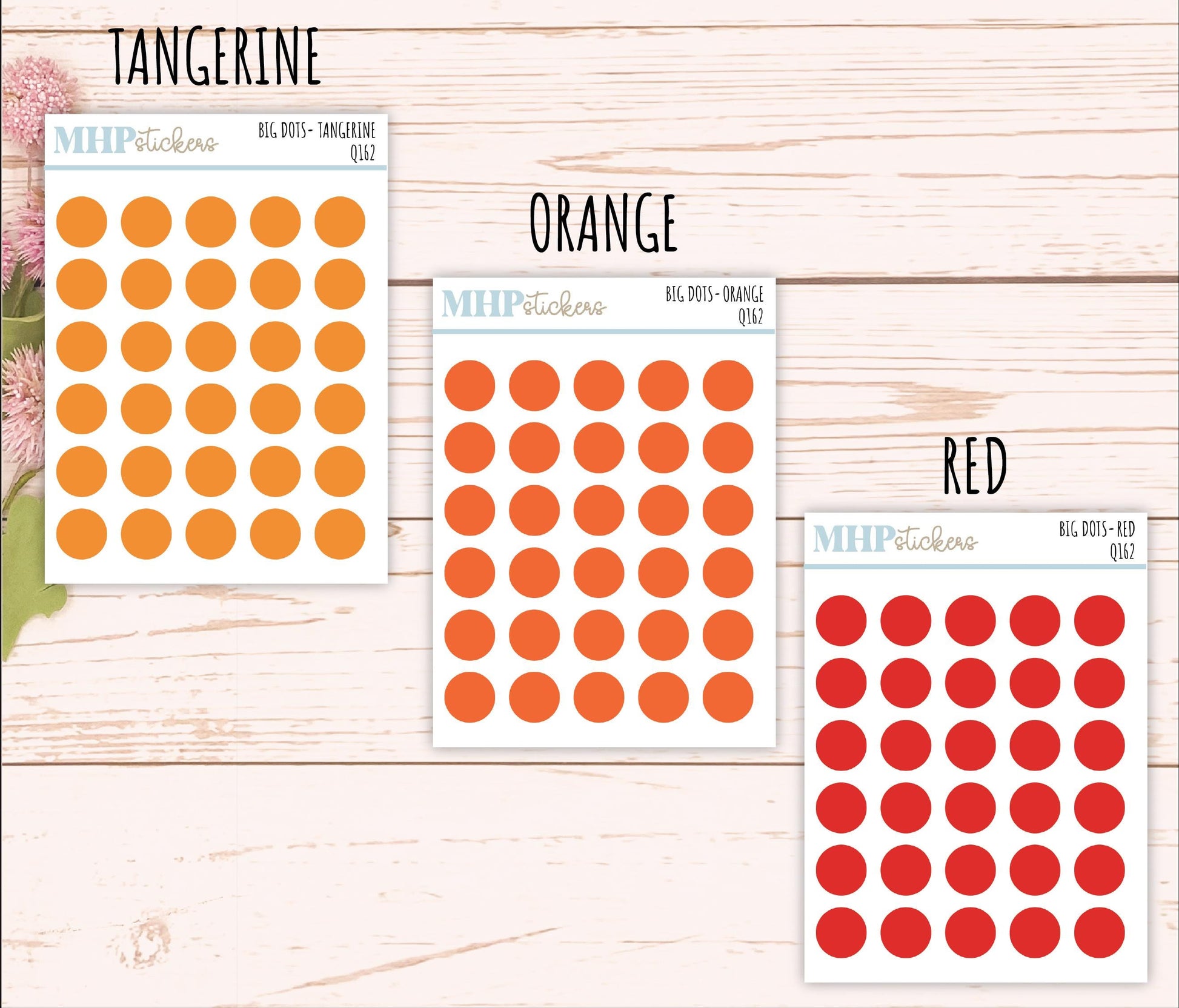 Big Dot Color Stickers for Planners and Bullet Journals || Q162