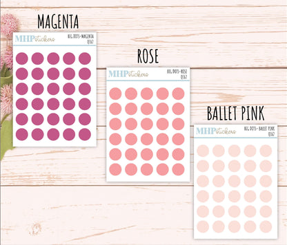 Big Dot Color Stickers for Planners and Bullet Journals || Q162