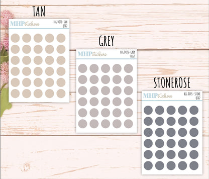 Big Dot Color Stickers for Planners and Bullet Journals || Q162