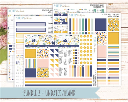 SEPTEMBER Stickers for Laurel Denise Teacher Planners. "Gather and Bloom" || TC
