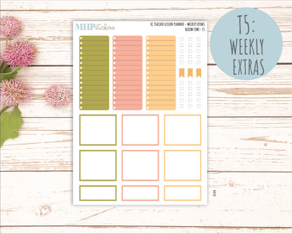 JUNE Stickers for EC Teacher Lesson Planner. 2025 Collection "Bloom Time" || ECT