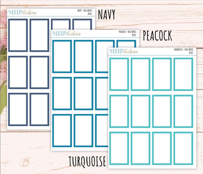 Full Box Stickers for 7x9 Planners. || B302