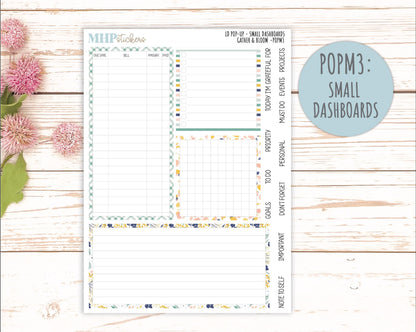 September 2025 Stickers for Laurel Denise POP-UP Planner. "Gather and Bloom" || POP