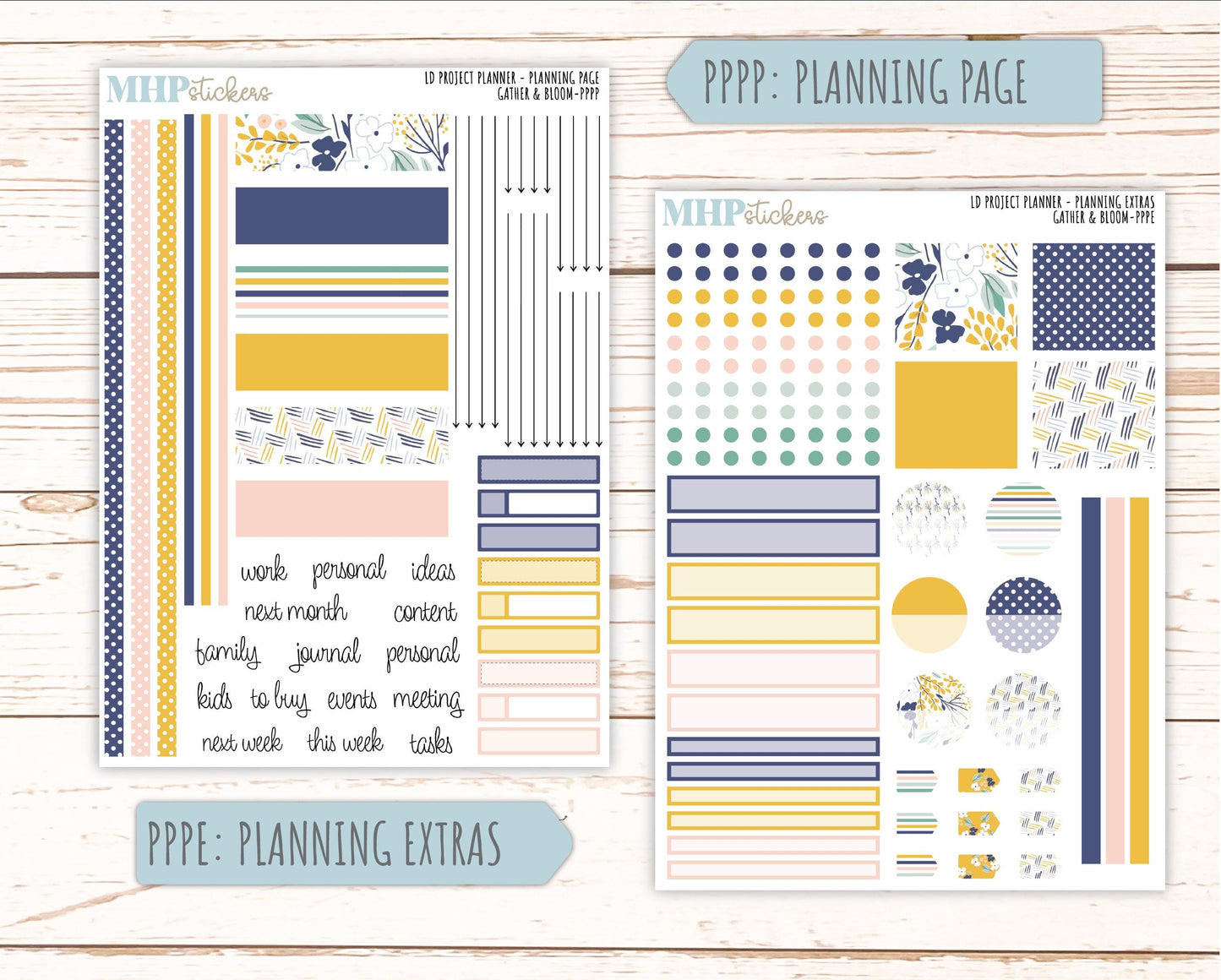 SEPTEMBER Stickers for LD 4-Column Planner (Formerly Project Planner) "Gather and Bloom" || PP