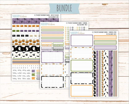 OCTOBER Weekly Dashboard Kit for 7x9 Erin Condren Planners. "Hello Halloween" || ECWDS