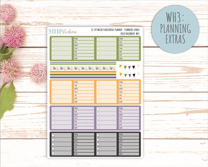 OCTOBER Weekly Horizontal Planning Kit for 7x9 Erin Condren Planners. "Hello Halloween" || ECWH