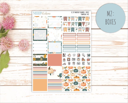 OCTOBER MONTHLY Kit for 7x9 Erin Condren Planners. 2025 Collection "Pumpkins" || ECM