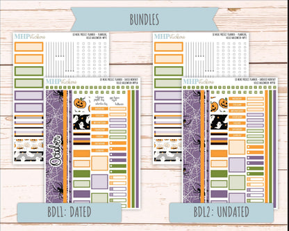 OCTOBER 2025 Stickers for LD Mini 4-Column Planner (Formerly Mini Project Planner) "Hello Halloween" || MPP