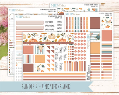 OCTOBER Stickers for Laurel Denise Teacher Planners. "Pumpkins" || TC