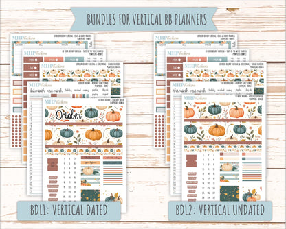 OCTOBER 2025 Stickers for Laurel Denise Book Bound Planner (Amanda's Collab). "Pumpkins" || BB