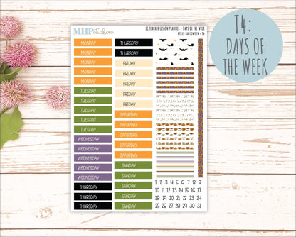 OCTOBER Stickers for EC Teacher Lesson Planner. 2025 Collection "Hello Halloween" || ECT