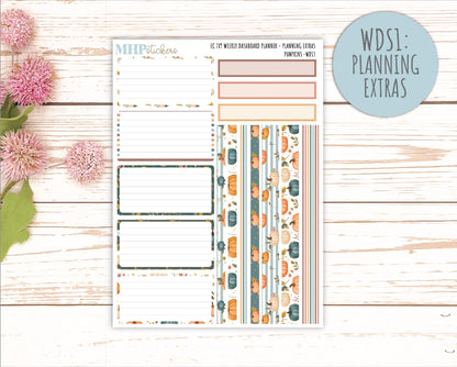 OCTOBER Weekly Dashboard Kit for 7x9 Erin Condren Planners. "Pumpkins" || ECWDS