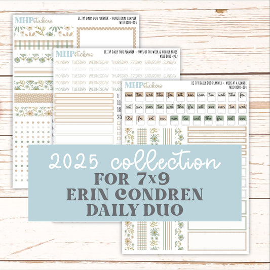NOVEMBER Daily Duo Sticker Kit for 7x9 Erin Condren Planners. "Wild Boho" || ECDD