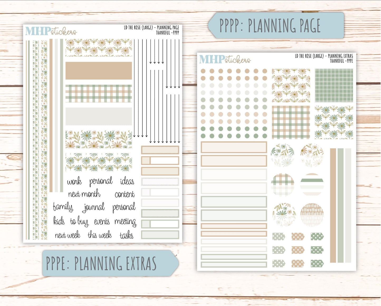 NOVEMBER Stickers for the large Laurel Denise Rose Planner (Formerly Project Planner) "Wild Boho" || PP