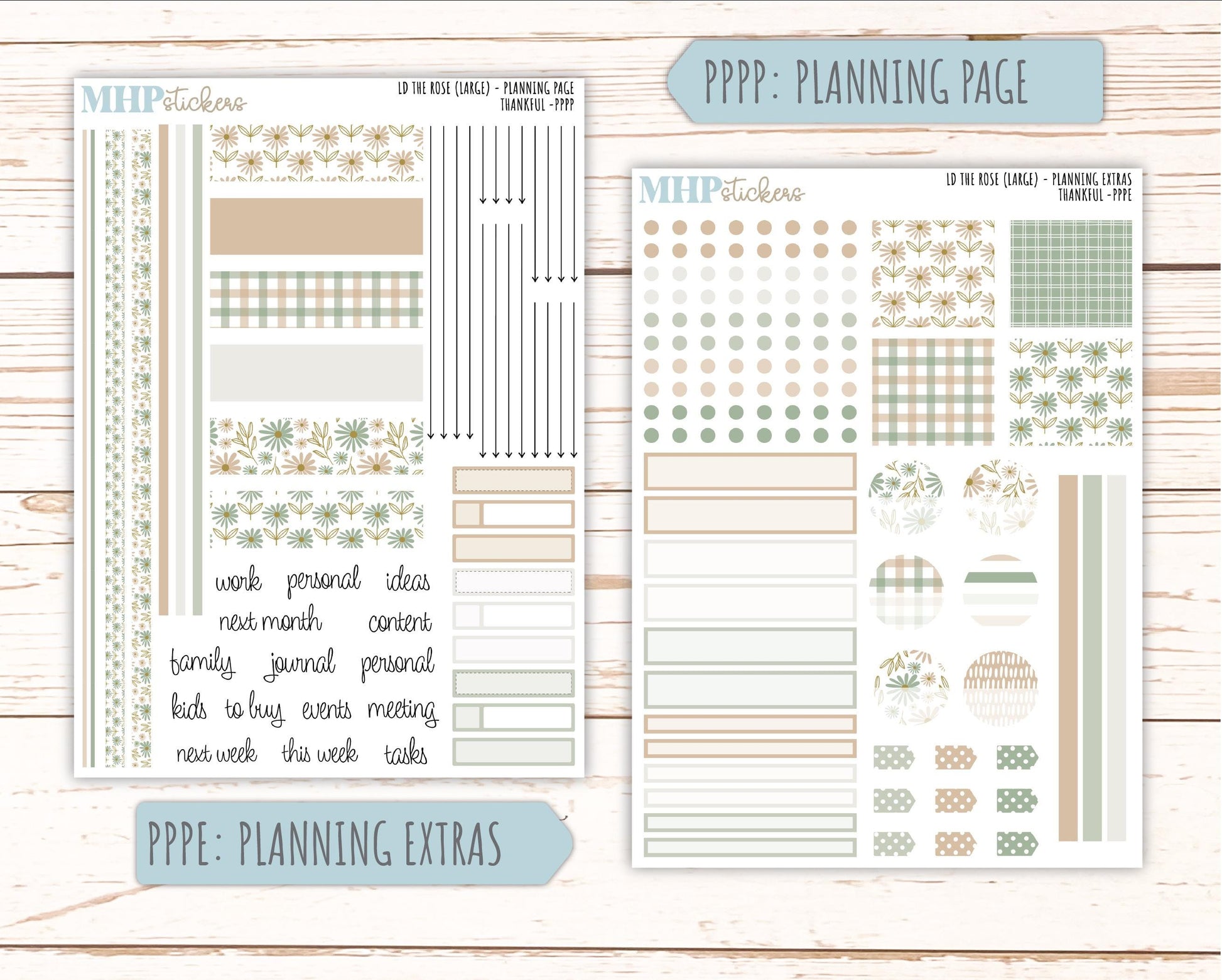 NOVEMBER Stickers for the large Laurel Denise Rose Planner (Formerly Project Planner) "Wild Boho" || PP