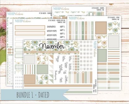 NOVEMBER Stickers for The Valerie Laurel Denise Planner (Formerly Teacher Planner) "Wild Boho" || TC