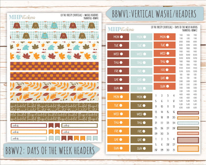 NOVEMBER 2025 Stickers for The Mae & The Kristy Laurel Denise Planners ( Formerly Book Bound Planner) "Thankful" || BB
